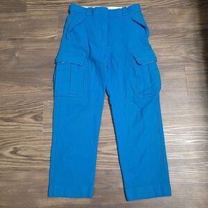 MISSONI Zig Zag Pocket Cargo Pants $720 EU Size 40 XS Blue